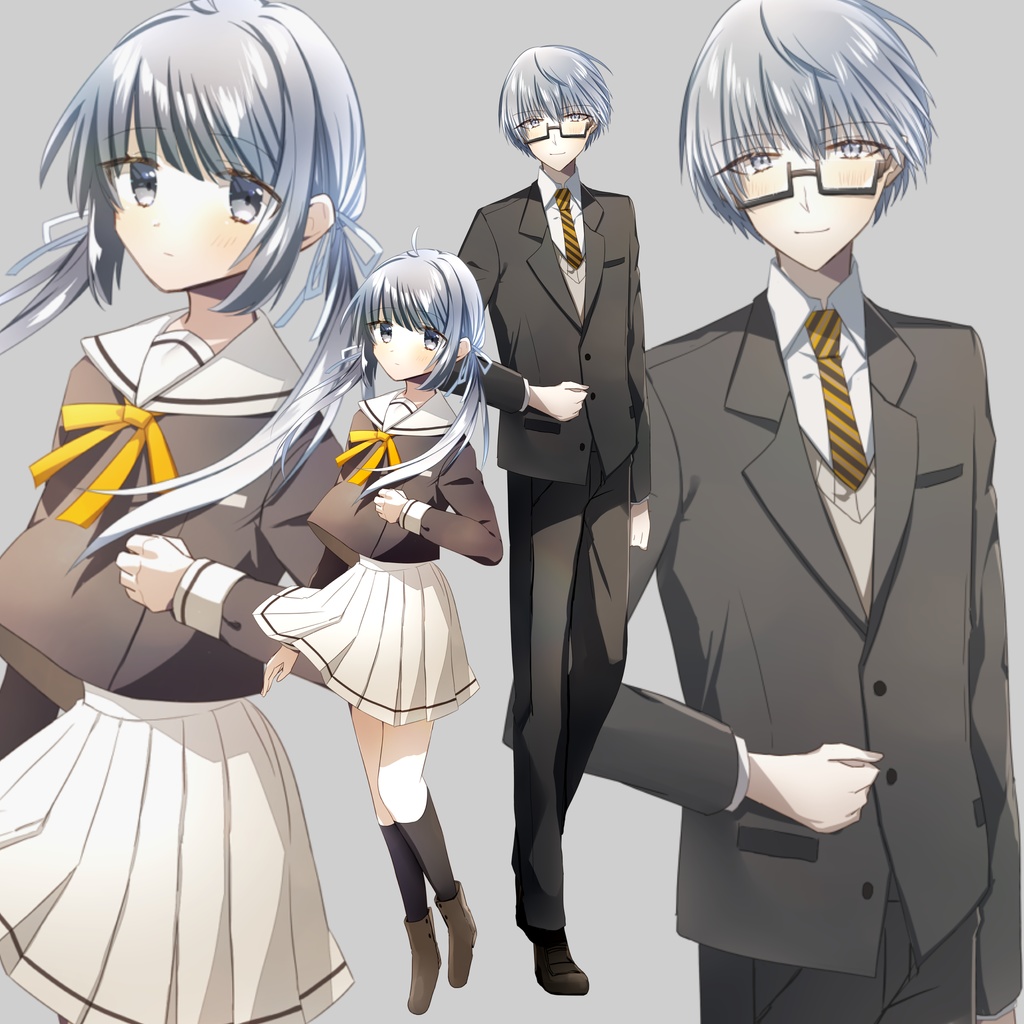 TRPG向け立ち絵素材　兄妹2