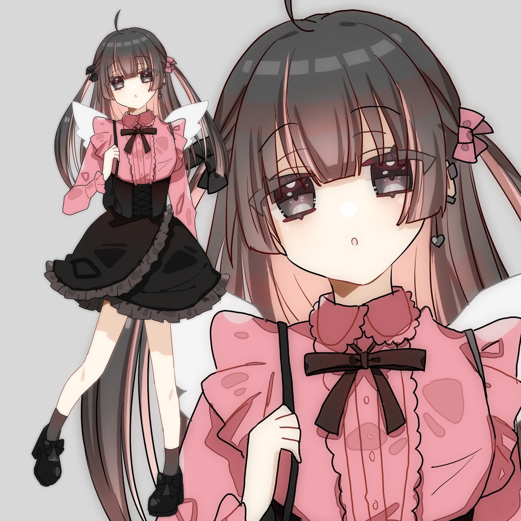 【TRPG向け立ち絵】地雷系の女の子【フリー素材】