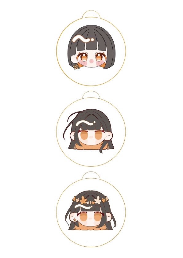 ハナトラノオ　おまんじゅう連結アクキー