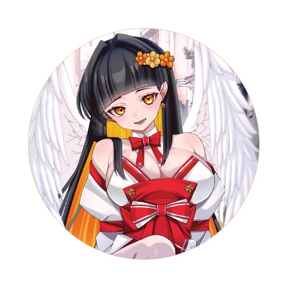 ハナトラノオ　缶バッジ　2026年バレンタイン天使