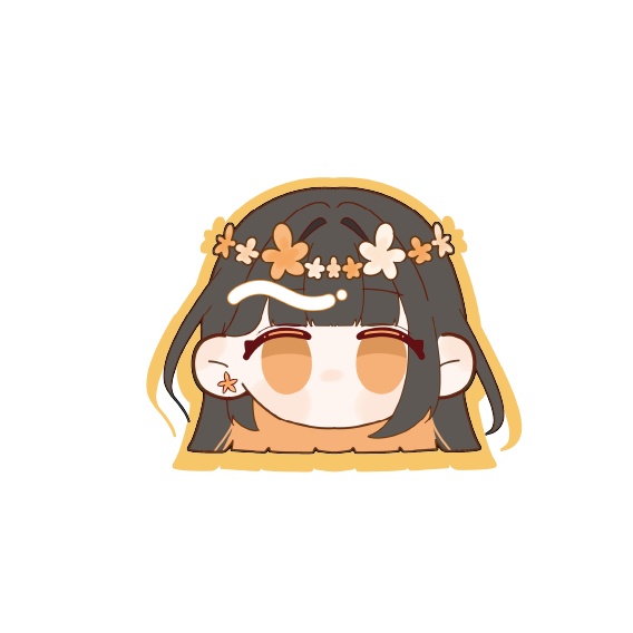 ハナトラノオ　シール　花冠天使