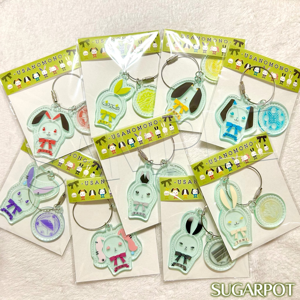 うさのものアクリルキーホルダー