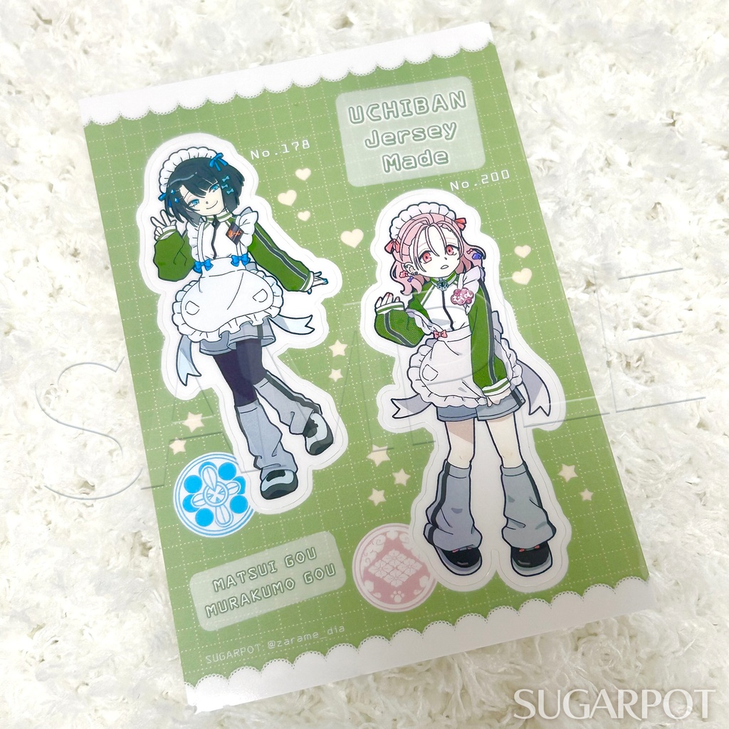 ハーフカットクリアシール（内番ジャージメイド まつい＆むらくも）