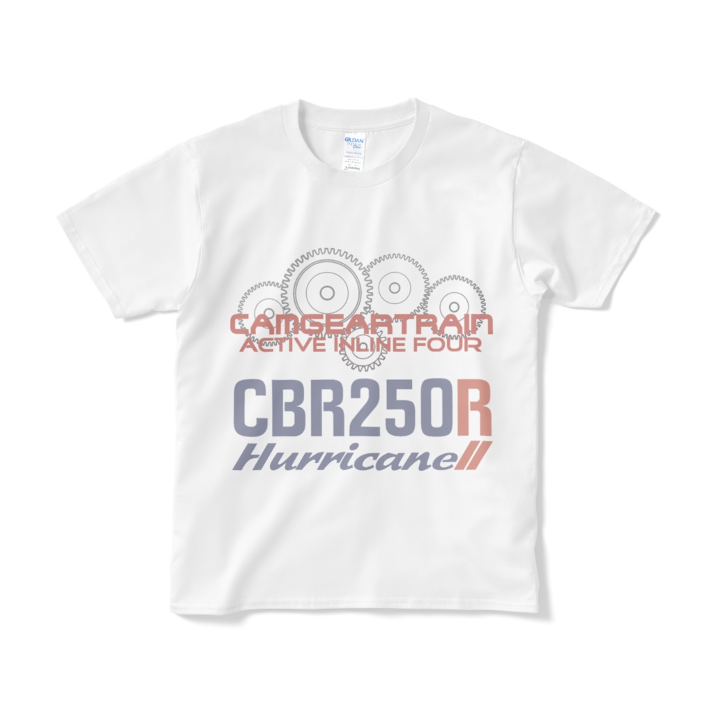 CBR250R HurricaneⅡ　Tシャツ　白色生地