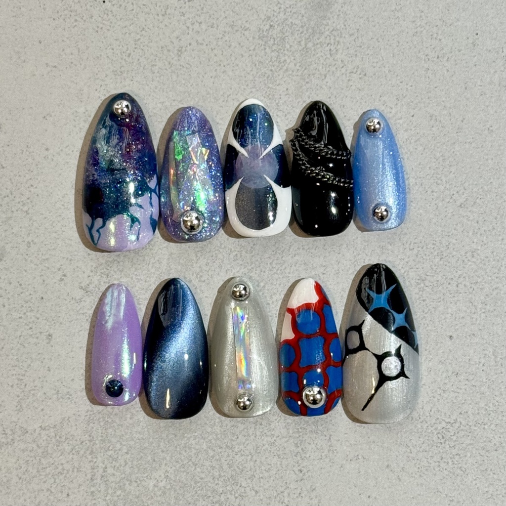 にじさんじ＞ 星導ショウ イメージネイルチップ - sksk-nail - BOOTH