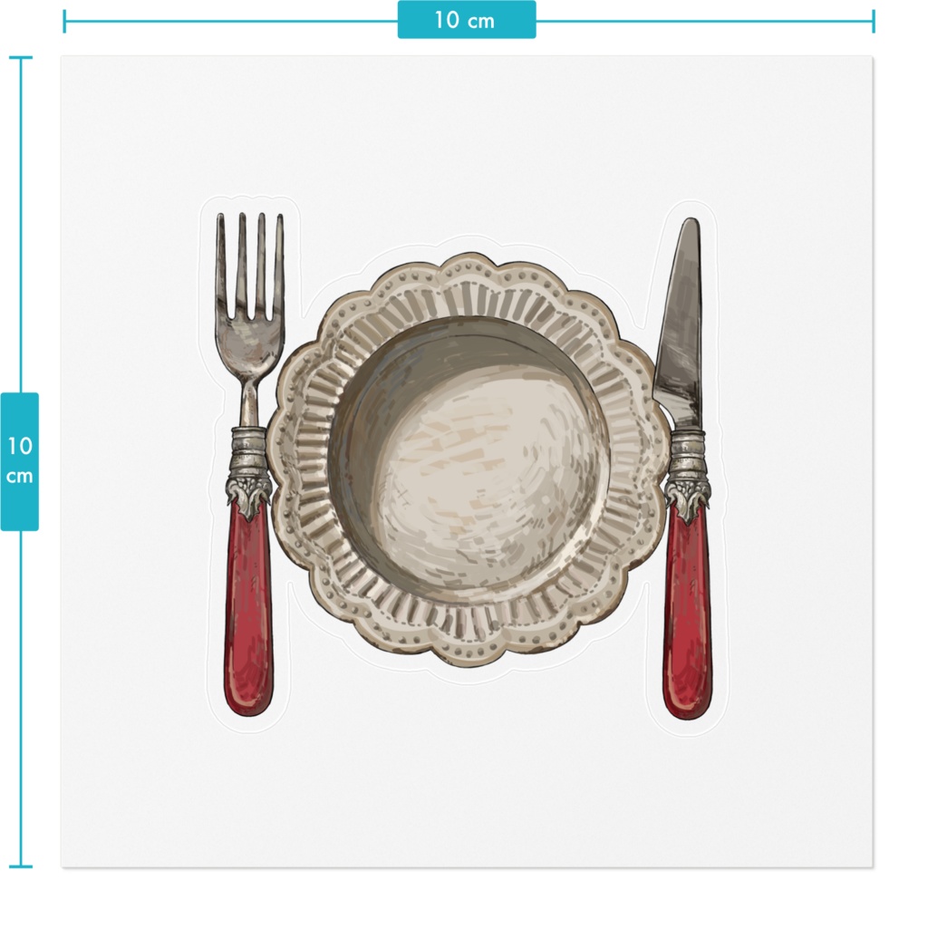 園屋敷てん【食器】シール