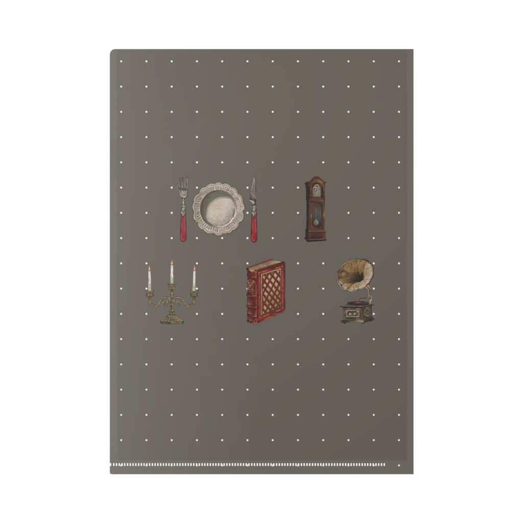 園屋敷てん【アンティーク】クリアファイル