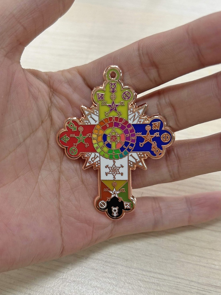 黄金の夜明け団の薔薇十字記章 Golden Dawn Rose Cross Lamen