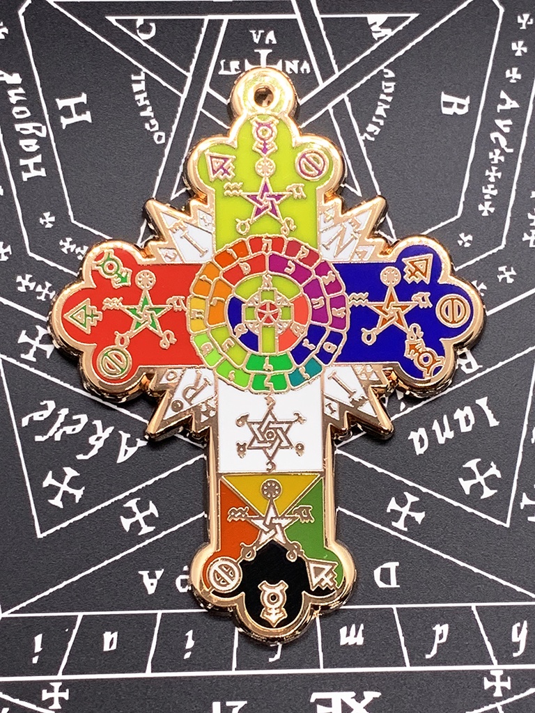 黄金の夜明け団の薔薇十字記章 Golden Dawn Rose Cross Lamen