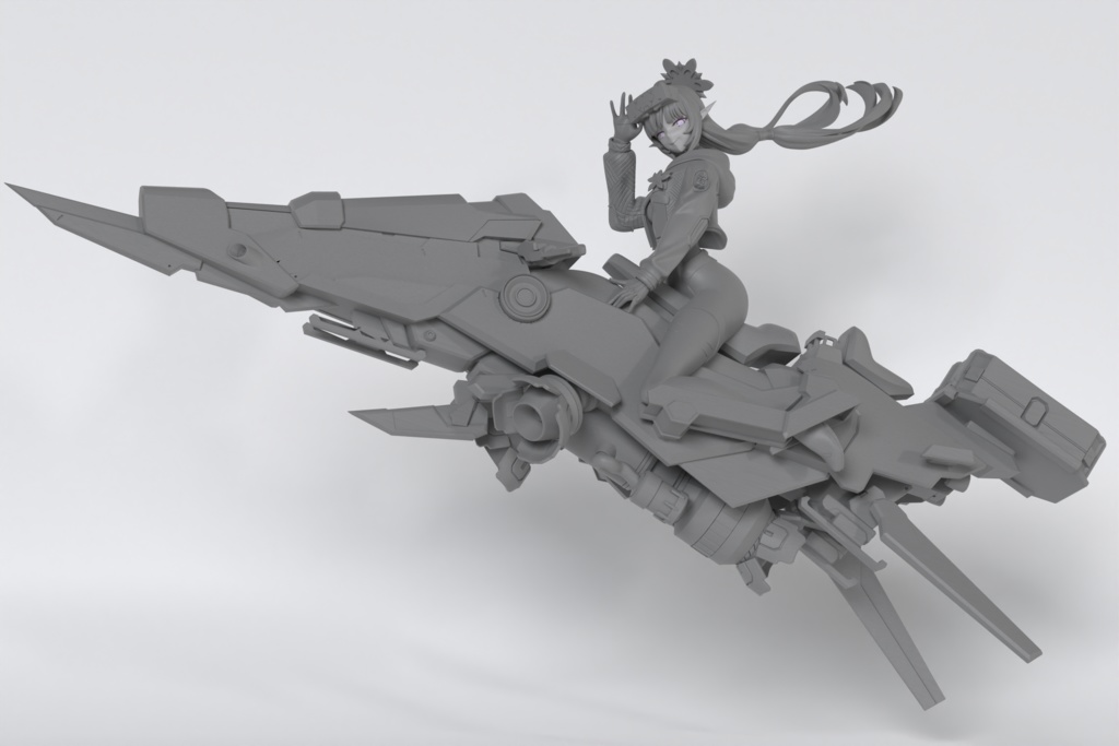 【5月頃販売開始予定】ブルーアーカイブ　臨戦ひまり　ガレージキット（1/9スケール）