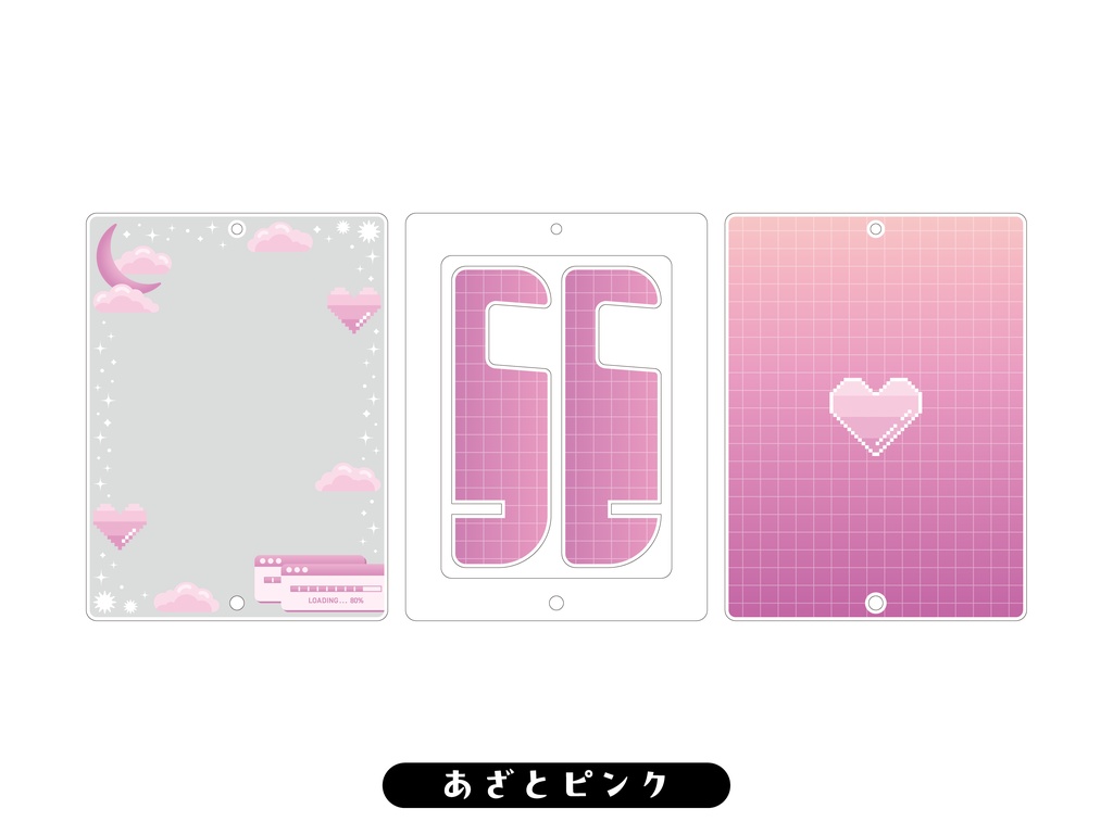 ドットハートカードケース