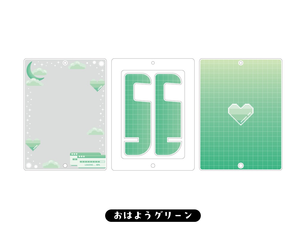 ドットハートカードケース