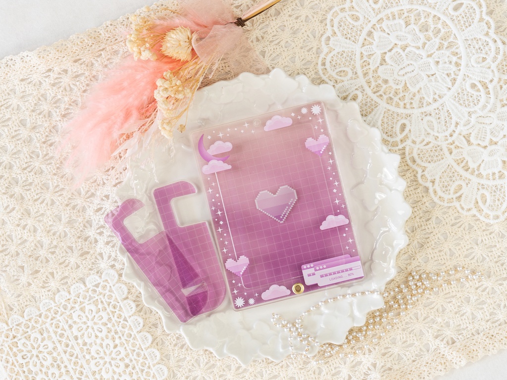 ドットハートカードケース