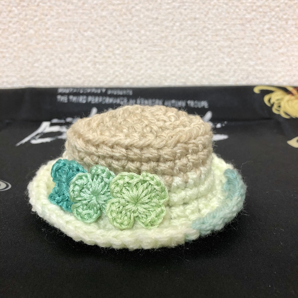 フラワーハット　ベージュ系