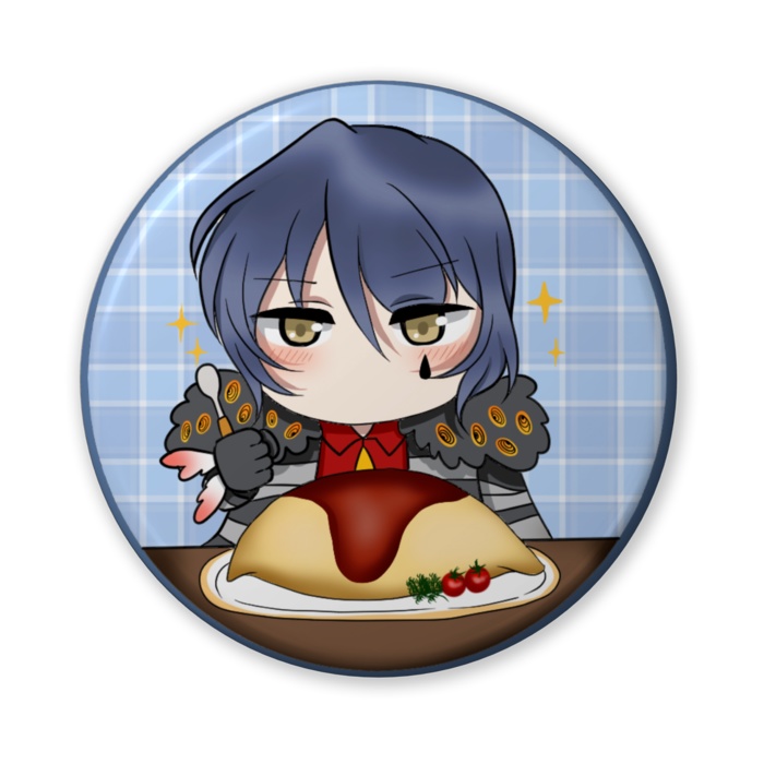 Lunch time with 自職員缶バッジ