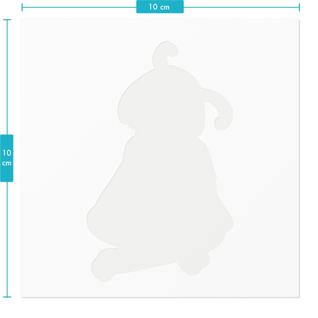 蒼輪ちなみ 1周年記念ステッカー(ホワイト)