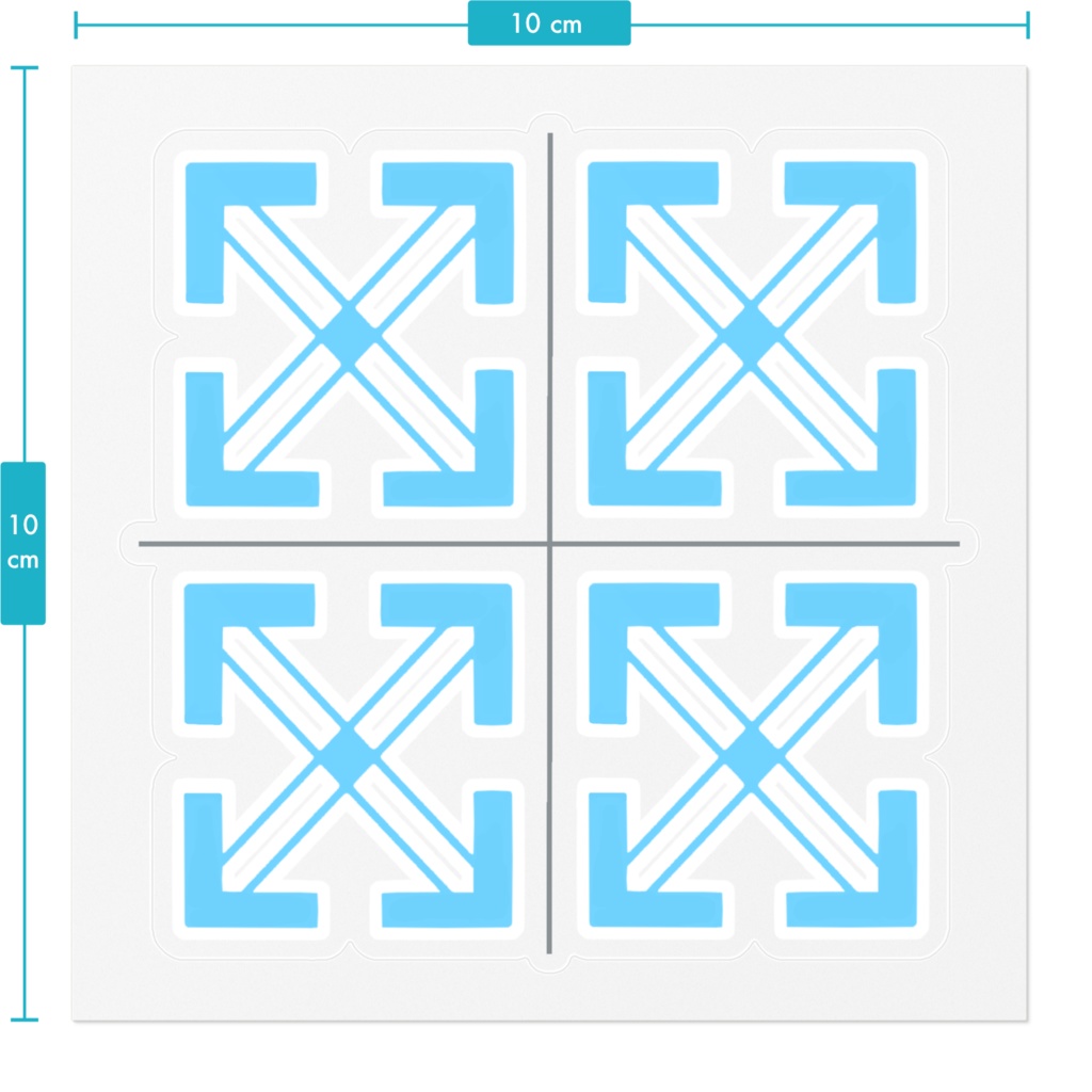 蒼輪ちなみ 1周年記念ステッカー(クリア)