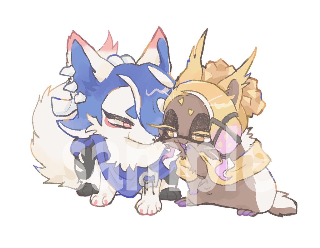 擬獣化ステッカー