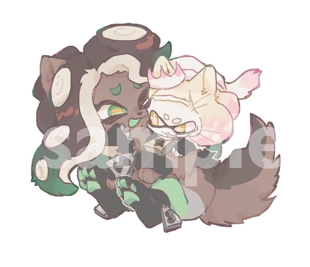 擬獣化ステッカー