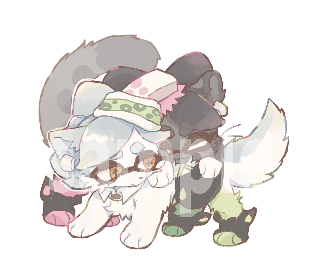 擬獣化ステッカー