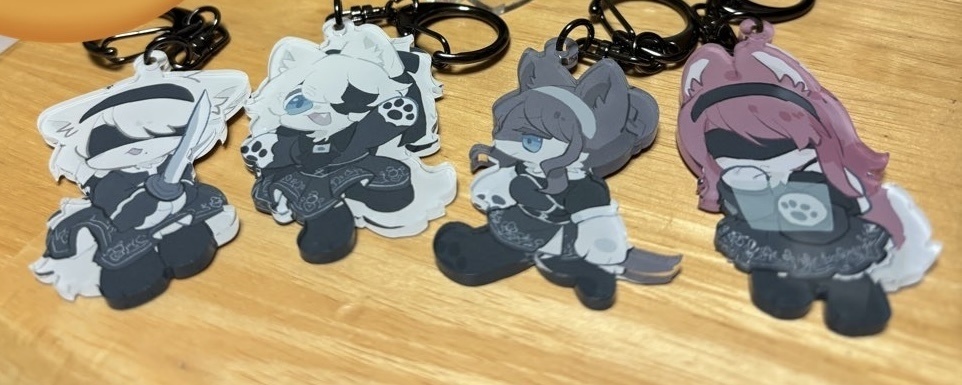 フチなしアクキー