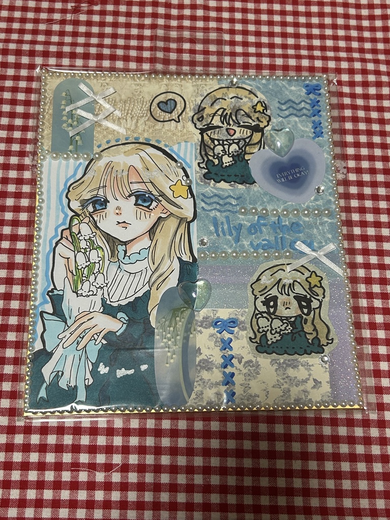 原画色紙(水色)