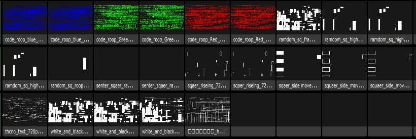 【VJ 素材】 Prosessingで作ったVj素材集1 (マスク系)