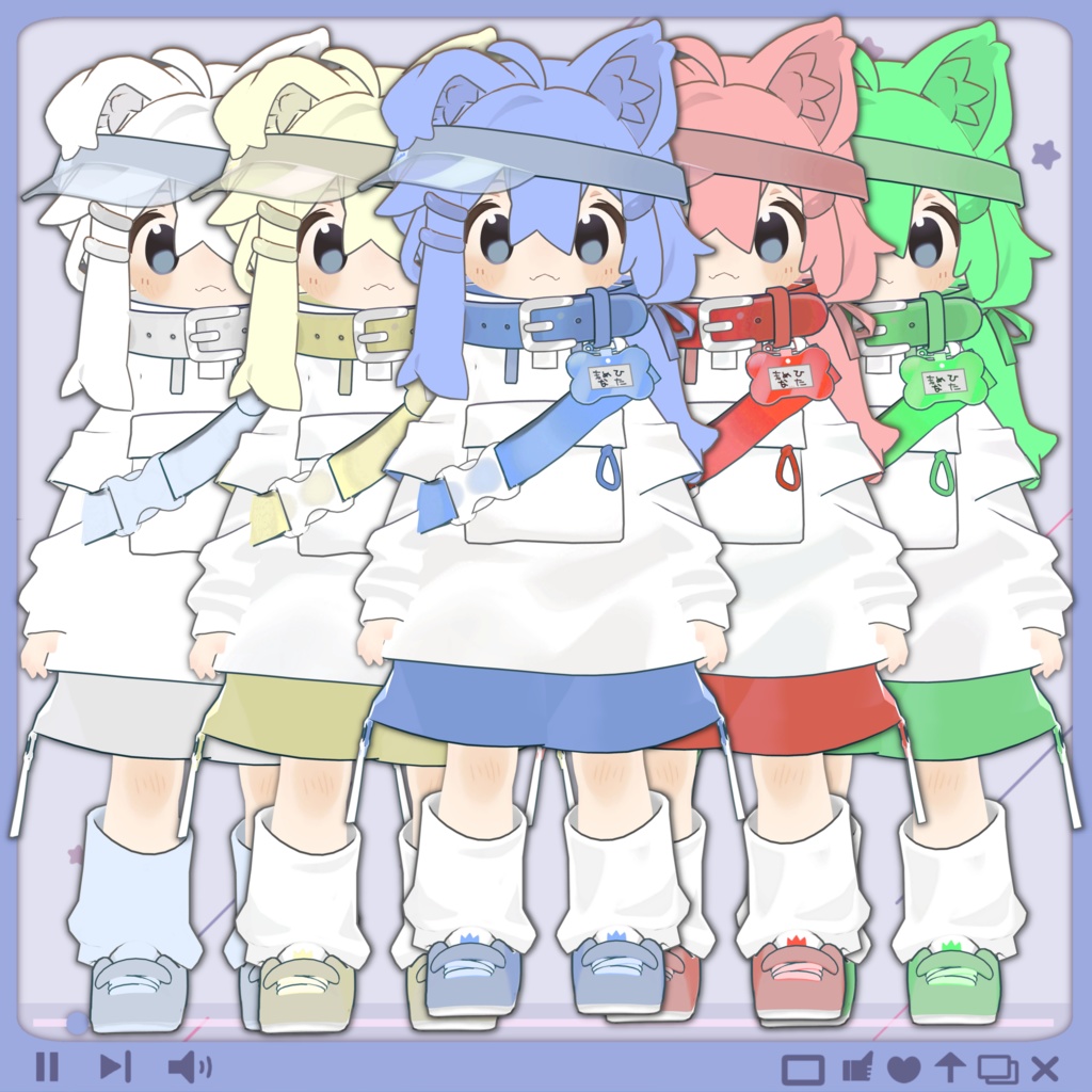 *FREE* 5/4追記 まめひを自由に塗り替えるテクスチャ🖌ホワイト🤍