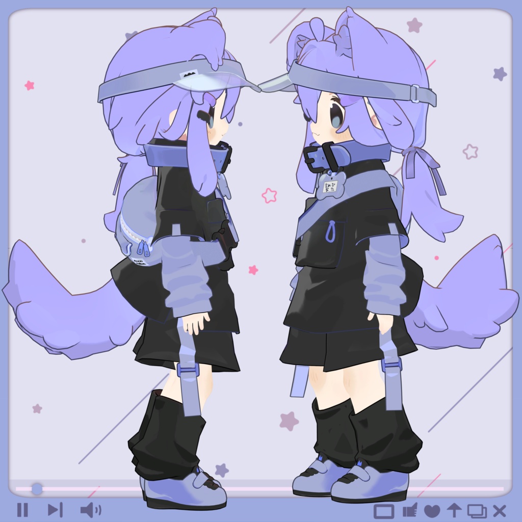 *FREE* 5/4追記 まめひを自由に塗り替えるテクスチャ🖌ブラック🖤