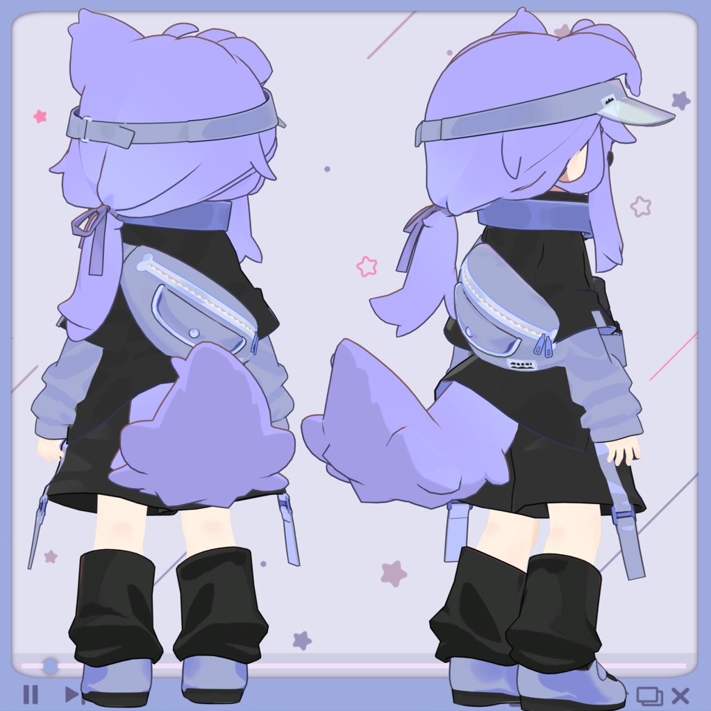 *FREE* 5/4追記 まめひを自由に塗り替えるテクスチャ🖌ブラック🖤