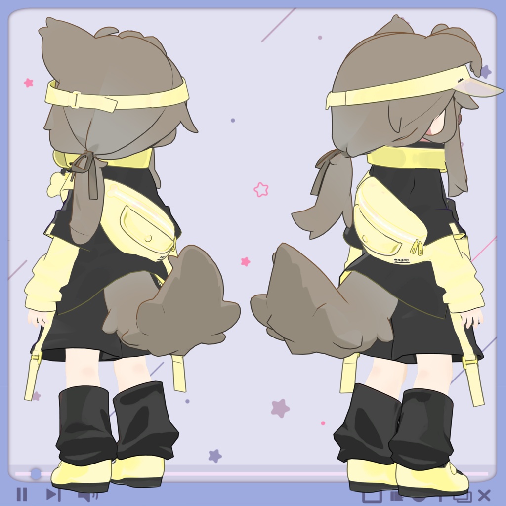 *FREE* 5/4追記 まめひを自由に塗り替えるテクスチャ🖌ブラック🖤