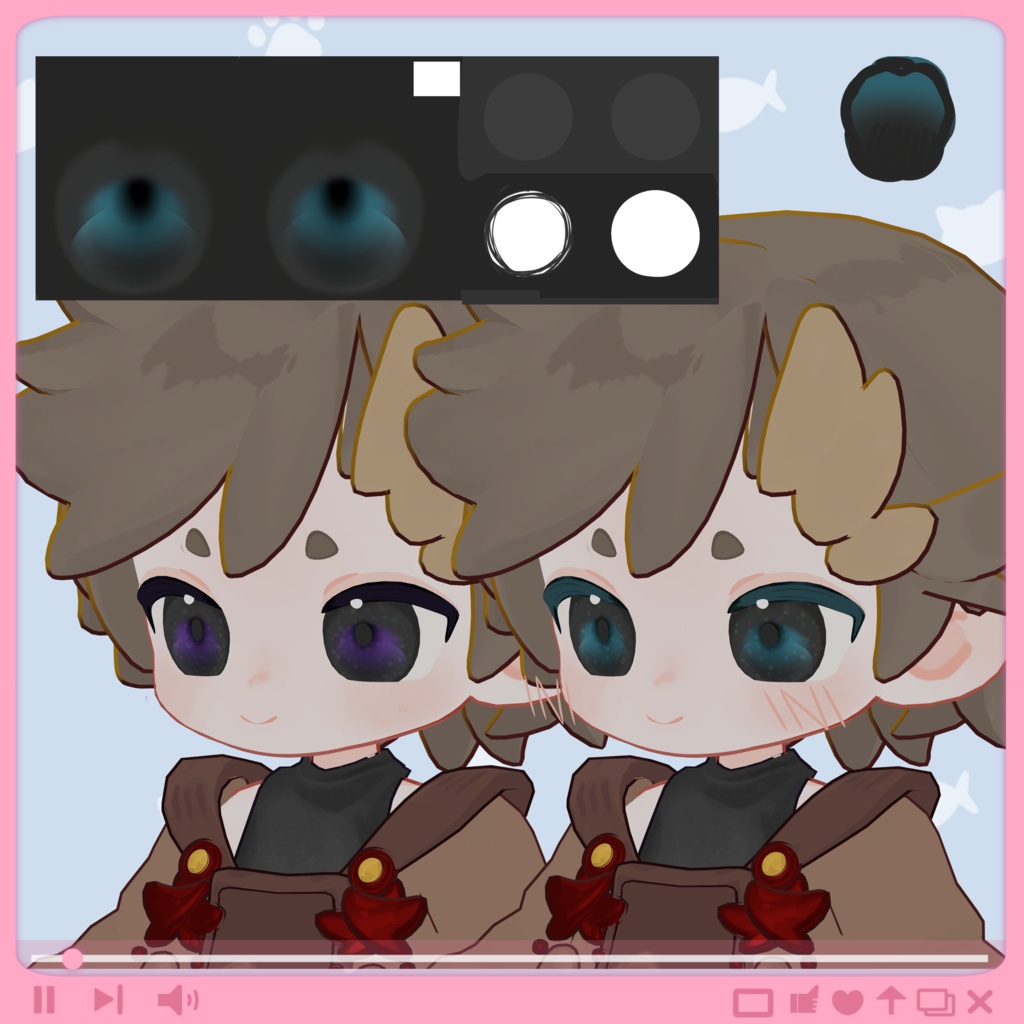 👀ウズルハのめ 2種+アイライン🐦