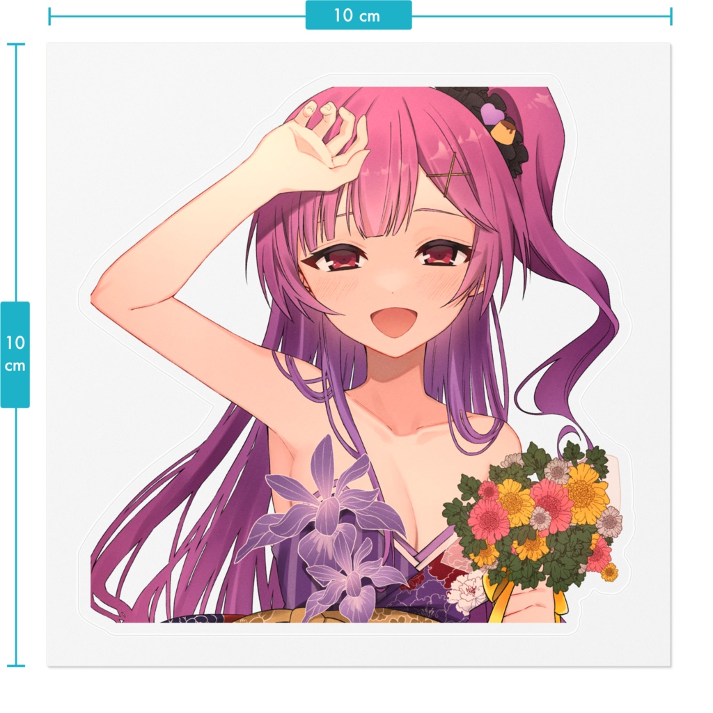 3rd birthday 透過ステッカー💜