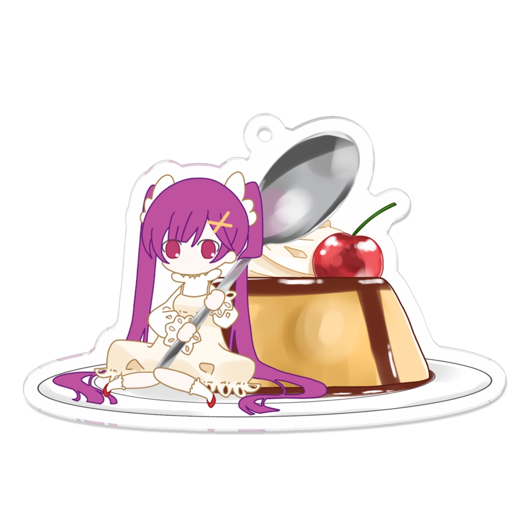 アヤメとプリン💜🍮