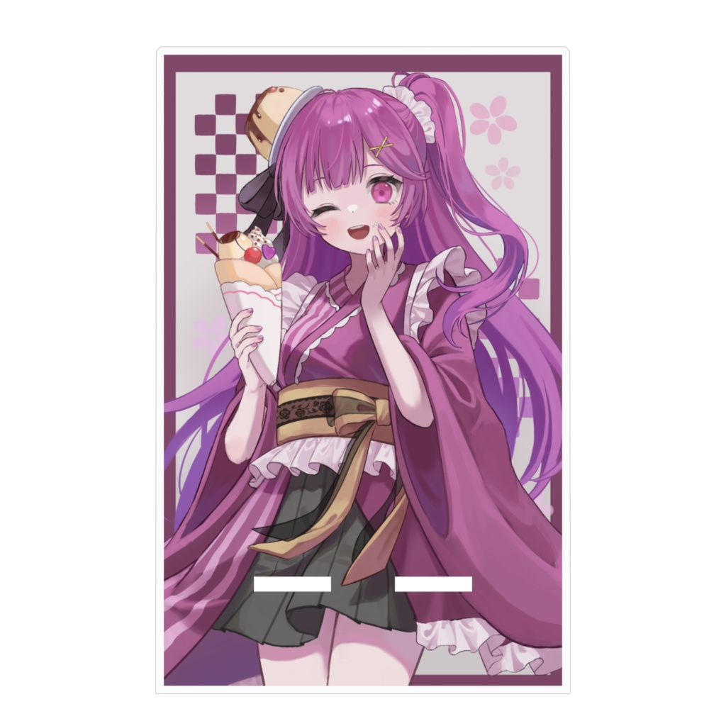 クレープスマホスタンド💜