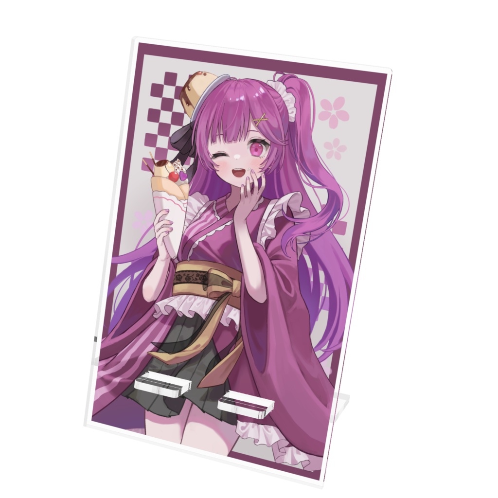 クレープスマホスタンド💜