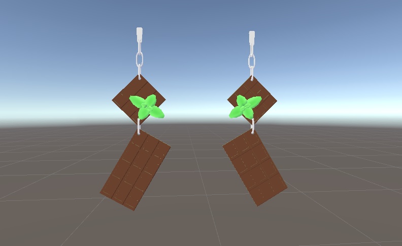 チョコミントアクセ