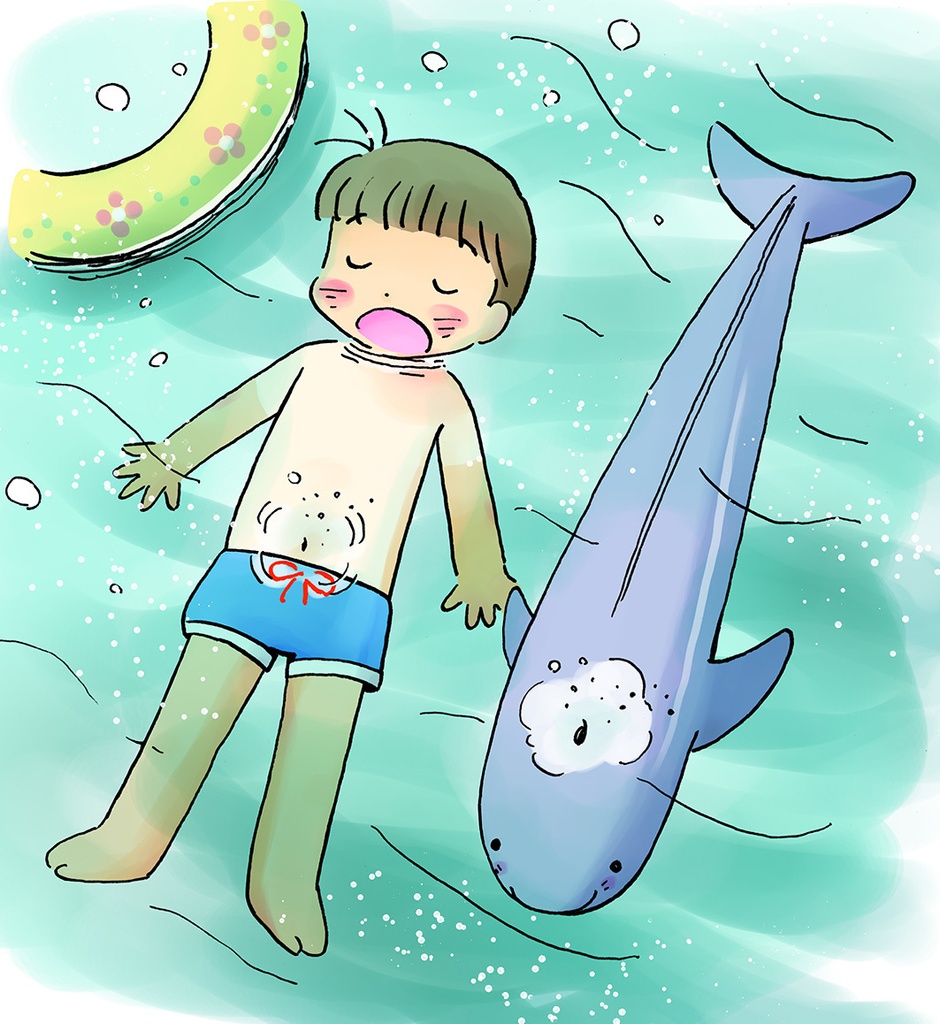 ヒトはおへそで息します Tシャツ