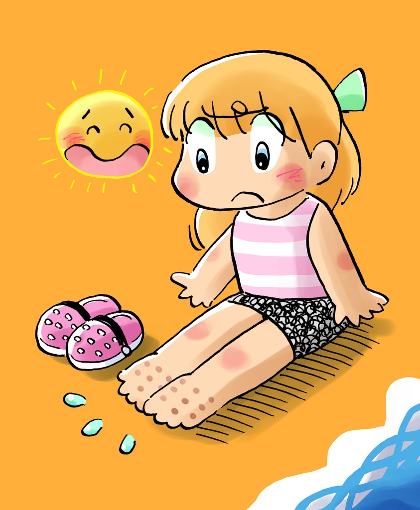 夏の思い出のぽつぽつ Tシャツ