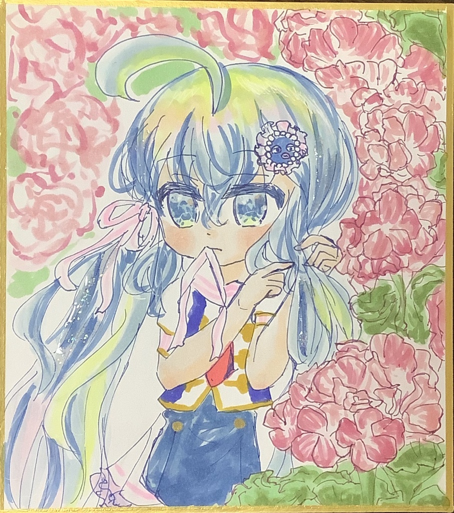 音街ウナ ミニ色紙