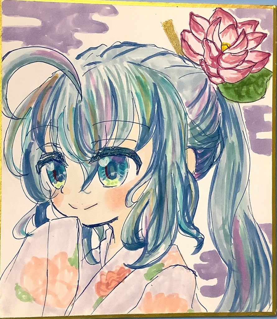 音街ウナ ミニ色紙