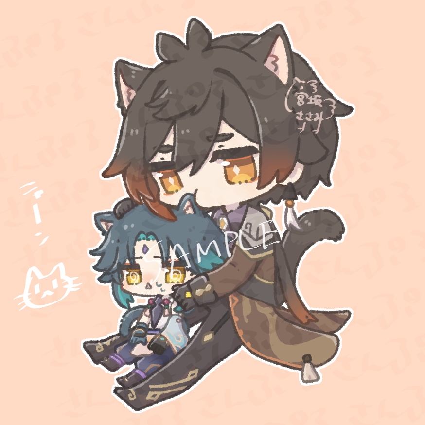 ねこさん鍾魈アクキー