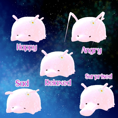 【VRM/cluster対応】すぺーすなまこ/オリジナル3Dモデル