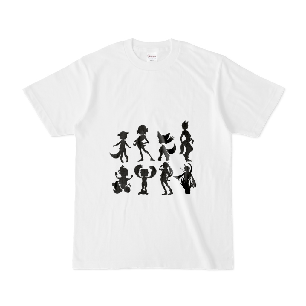 EFEメンバー８体立ち絵シルエットTシャツ