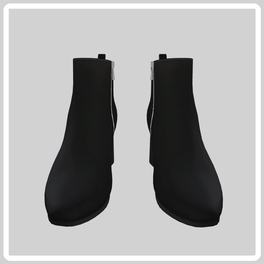 ヒールブーツ【VRC想定3Dモデル】