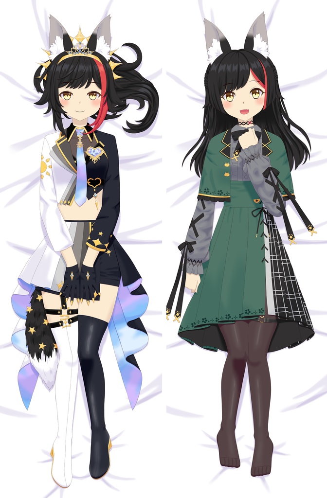 [Unofficial] ホロライブ Hololive 大神ミオ Ookami Mio 抱き枕カバー Body pillow cover