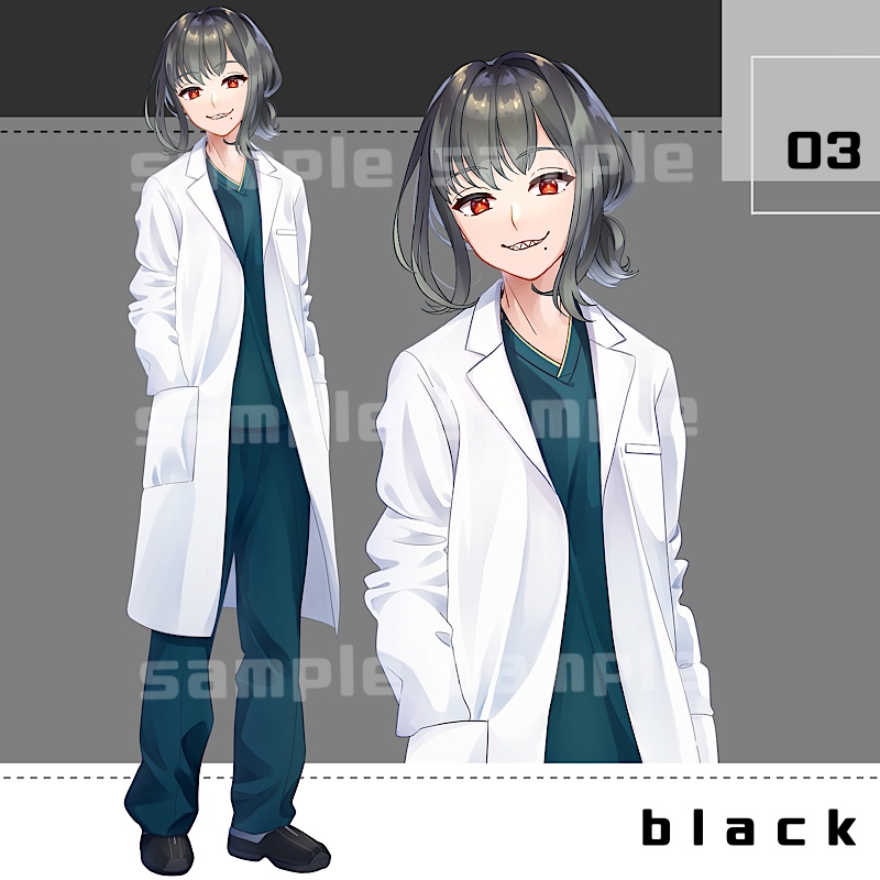 【表情、パーツ追加】立ち絵素材_03(衣装A)