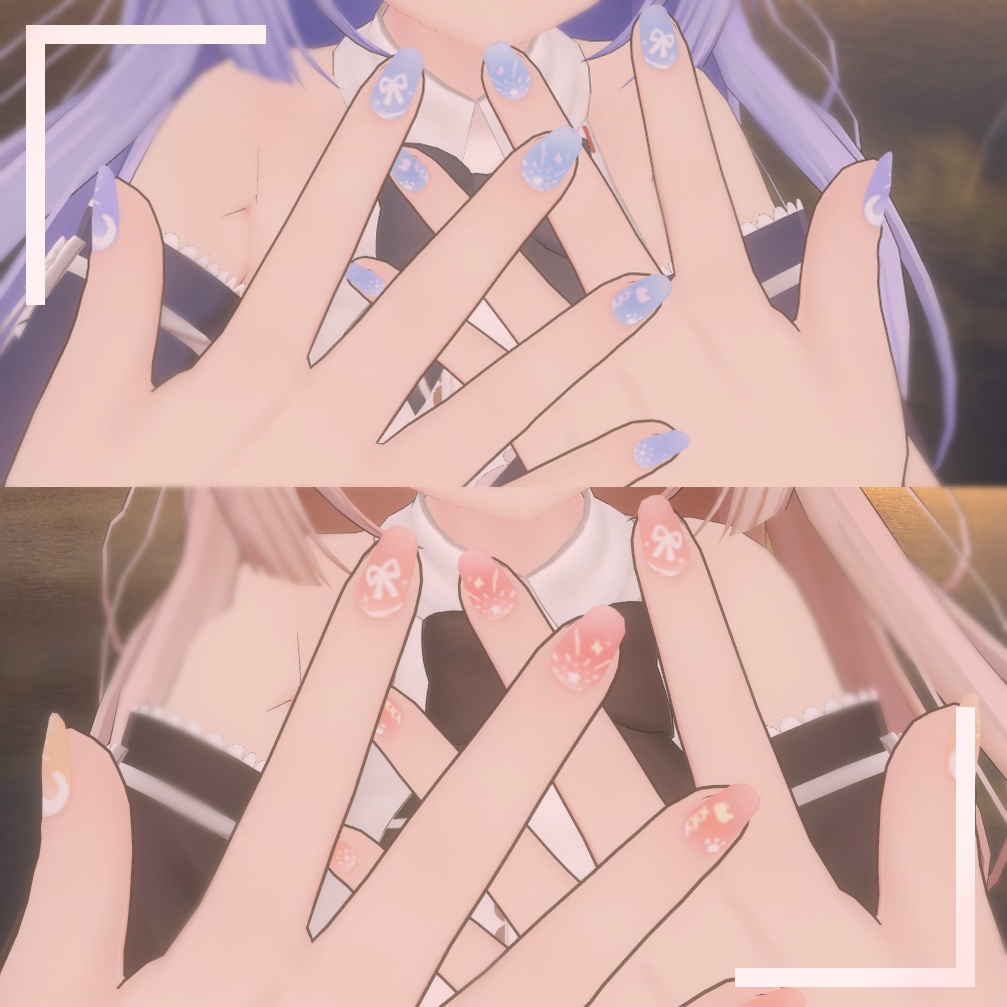 「ここあちゃん」「狐雪ちゃん」専用  ネイル