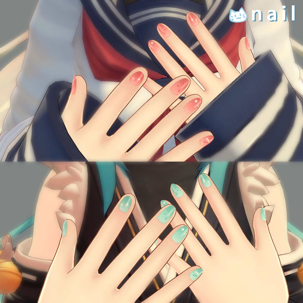 「竜胆専用」EYEテクスチャ & ネイル