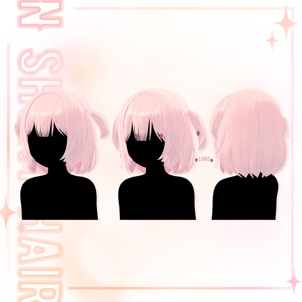 「 5アバター対応 」‧₊⁺ N Short Hair ‧₊⁺